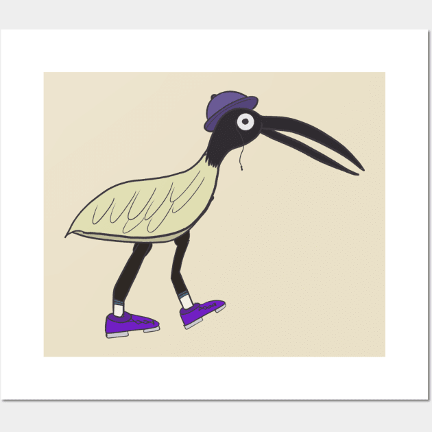 Dapper Ibis Wall Art by Electric Mermaid